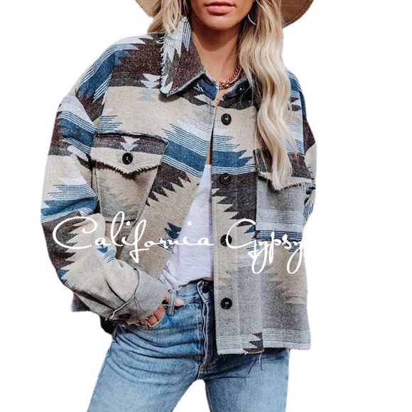 Aztec Western Distressed Jacket - Picture 2 of 10